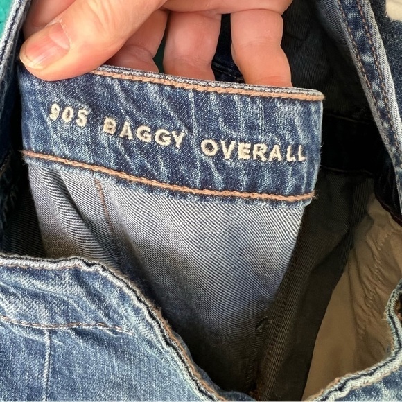 AMERICAN EAGLE 90’s BAGGY DENIM JEAN OVERALLS SIZE MEDIUM NWT - Picture 9 of 15